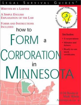 Paperback How to Form a Corporation in Minnesota (Legal Survival Guides) Book