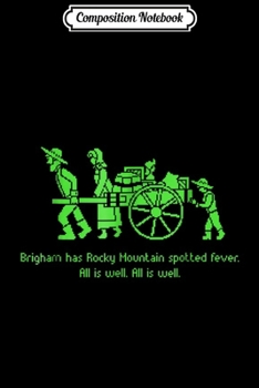 Paperback Composition Notebook: Pioneer Day Video Game Funny LDS Mormon Trek Journal/Notebook Blank Lined Ruled 6x9 100 Pages Book