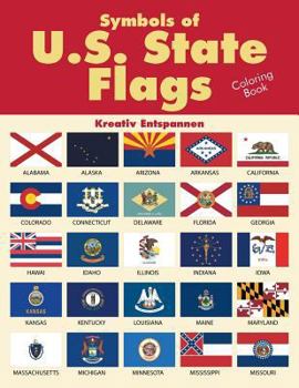 Paperback Symbols of U.S. State Flags Coloring Book