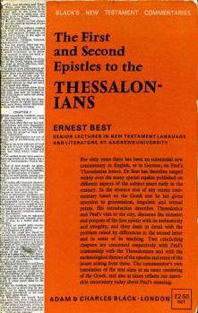 Hardcover A Commentary on the First and Second Epistles to the Thessalonians (Harper's New Testament Commentaries) by Ernest Best (1972-10-05) Book