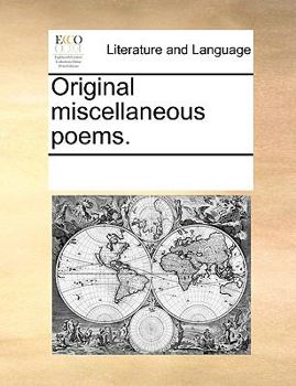 Paperback Original miscellaneous poems. Book