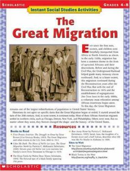 Paperback Instant Social Studies Activities: The Great Migration Book