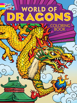 Paperback World of Dragons Coloring Book