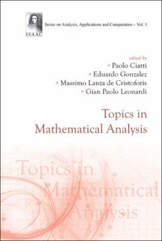 Hardcover Topics in Mathematical Analysis Book