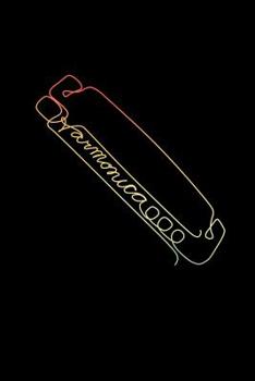 Harmonica: A5 Block liniert - 120 Seiten Linien Notizbuch passend als Geschenk f�r Mundharmoniker Musiker!