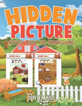 Paperback Hidden Picture Activity Books for Thanksgiving Book
