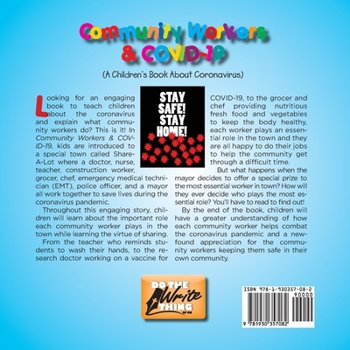 Paperback Community Workers & COVID-19: A Children's Book About Coronavirus [Large Print] Book
