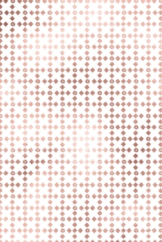 Paperback Rose Gold and Black Bohemian Composition Notebook - Small Unruled Notebook - 6x9 Blank Notebook (Softcover Journal / Notebook / Sketchbook / Diary) Book