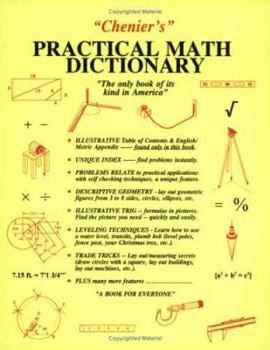 Paperback Chenier's Practical Math Dictionary Book