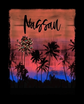 Nassau: Bahamas Caribbean Christmas Notebook With Lined Wide Ruled Paper For Taking Notes. Stylish Tropical Travel Journal Diary 7.5 x 9.25 Inch Soft Cover. For Home, Work Or School.