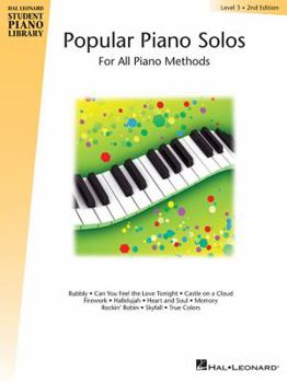Paperback Popular Piano Solos, Level 3: For All Piano Methods Book
