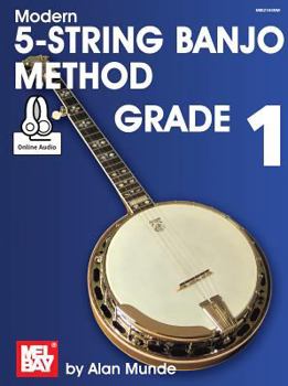 Paperback Modern 5-String Banjo Method Grade 1 Book