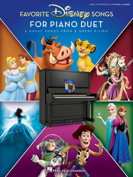 Paperback Favorite Disney Songs for Piano Duet: 1 Piano, 4 Hands / Early Intermediate National Federation of Music Clubs 2024-2028 Selection Book