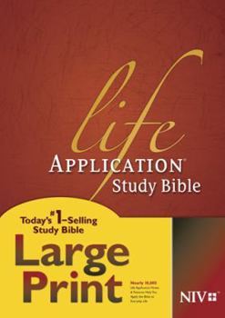 Hardcover Life Application Study Bible-NIV-Large Print [Large Print] Book