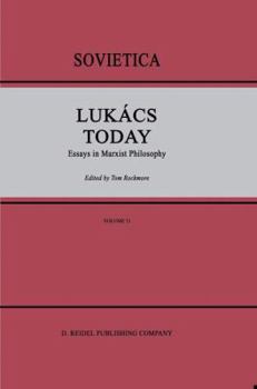 Paperback Lukács Today: Essays in Marxist Philosophy Book