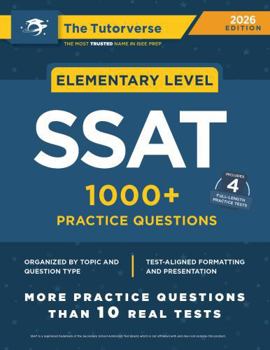 Paperback Elementary SSAT: 1000+ Practice Questions Book