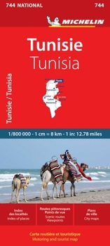 Loose Leaf Michelin Map Africa Tunisia 744 [French] Book