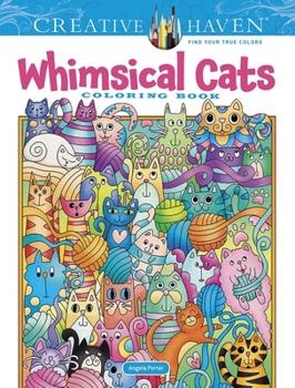 Paperback Creative Haven Whimsical Cats Coloring Book