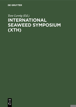Hardcover International Seaweed Symposium (Xth) [German] Book