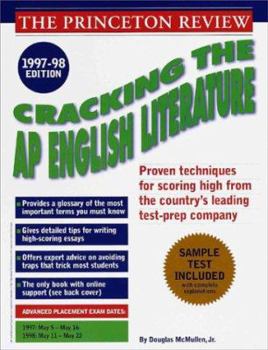 Paperback Cracking the AP English Literature Exam, 1997-98 Book