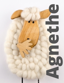 Agnethe: Checkered Notebook with Name for Girls and Women, XL 8.5x 11, 120 Pages, Paperback.