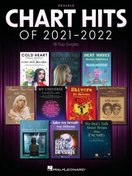 Paperback Chart Hits of 2021-2022 for Ukulele with Lyrics Book