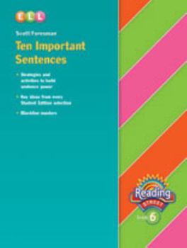 Paperback Reading 2007 Ten Important Sentences Grade 6 Book