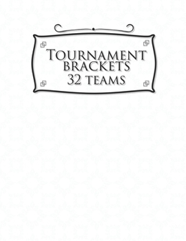 Paperback Tournament Brackets - 32 Teams Book