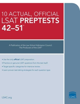Paperback 10 Actual, Official LSAT Preptests 42-51: (Preptests 42-51) Book