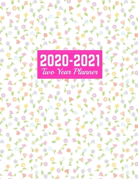 2020-2021 Two Year Planner: Daily Weekly Monthly 2020-2021 Planner Organizer, Agenda, Schedule and To Do List Journal Art Cover 00023187