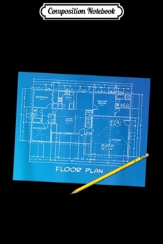 Paperback Composition Notebook: Architect Builder Blueprint Journal/Notebook Blank Lined Ruled 6x9 100 Pages Book
