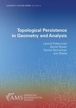 Paperback Topological Persistence in Geometry and Analysis Book