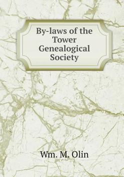 Paperback By-laws of the Tower Genealogical Society Book