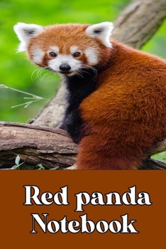 Paperback Red panda notebook: Blank Lined Gift notebook For The Red panda lovers Book