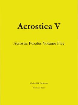 Paperback Acrostica V: Acrostic Puzzles Volume Five Book