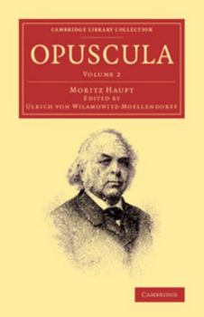 Paperback Opuscula: Volume 2 [Latin] Book