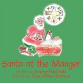 Paperback Santa at the Manger Book