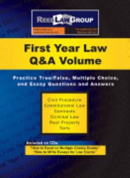 Paperback First Year Law Q&A Volume (First Year Review Series) Book