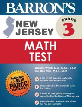 Paperback New Jersey Grade 3 Math Test Book