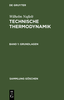 Hardcover Technische Thermodynamik, Band 1, Grundlagen [German] Book