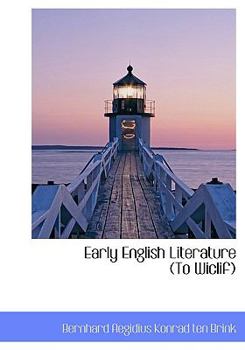 Hardcover Early English Literature (to Wiclif) Book