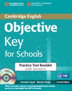 Hardcover Objective Key for Schools Practice Test Booklet with Answers with Audio CD Book