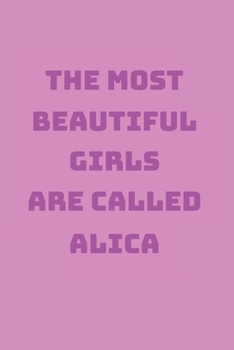 Alica Girl Woman Notebook: Graph Paper Journal 6x9 - 120 Pages