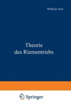 Paperback Theorie Des Riementriebs [German] Book
