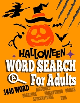 Paperback Halloween Word Search For Adults: Funny Halloween Activity Book for Kids Let your kids creativity run wild! Book