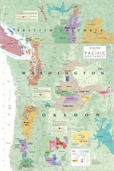 Map Wine Map of the Pacific Northwest Book