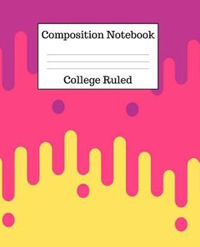 Composition Notebook College Ruled: 100 Pages - 7.5 x 9.25 Inches - Paperback - Abstract Design