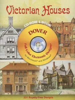 Paperback Victorian Houses CD-ROM and Book (Dover Electronic Clip Art) Book