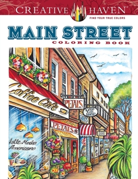 Paperback Creative Haven Main Street Coloring Book