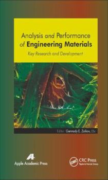 Hardcover Analysis and Performance of Engineering Materials: Key Research and Development Book
